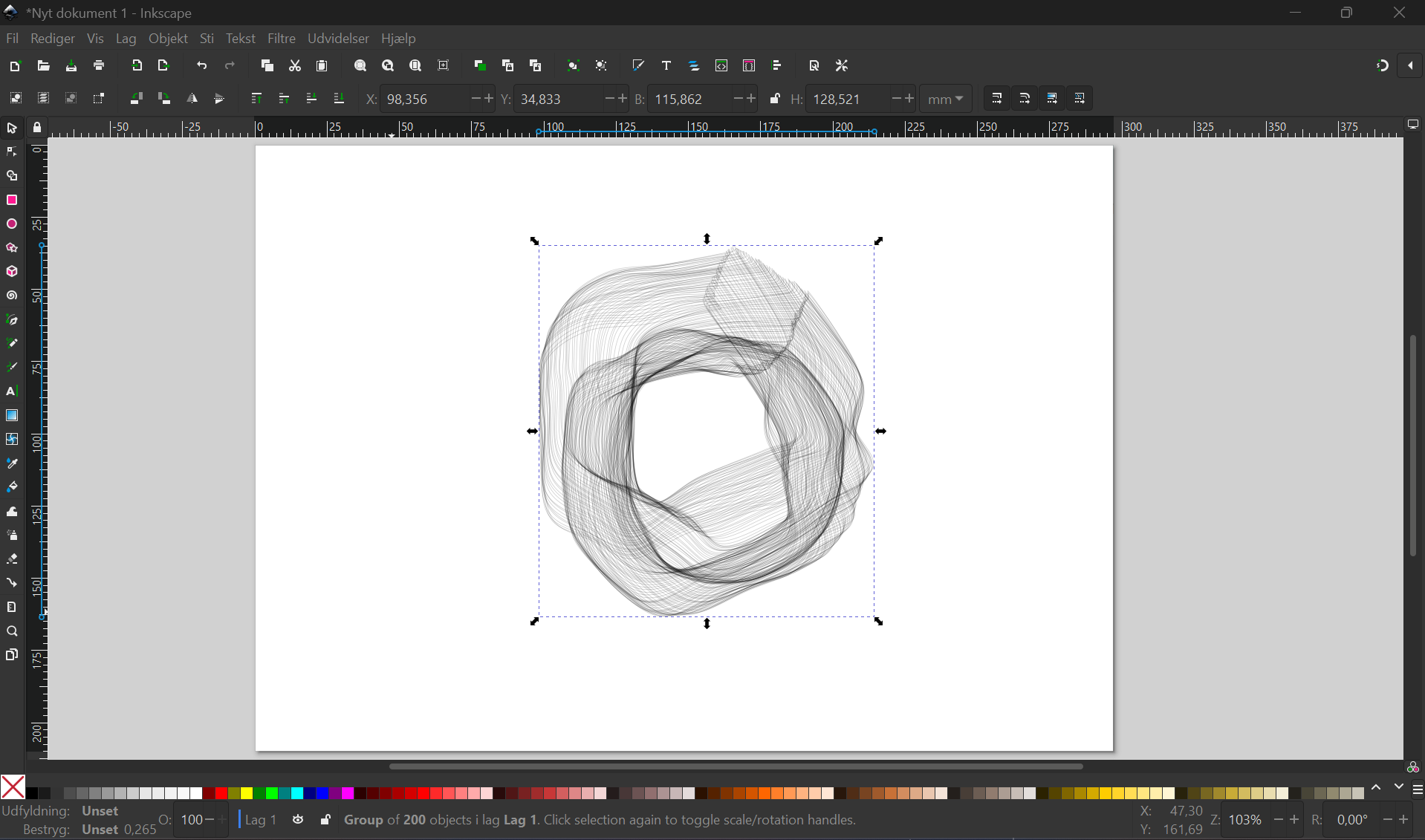 Konvertering til sti i Inkscape