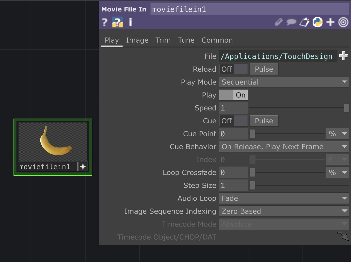 Movie File In settings